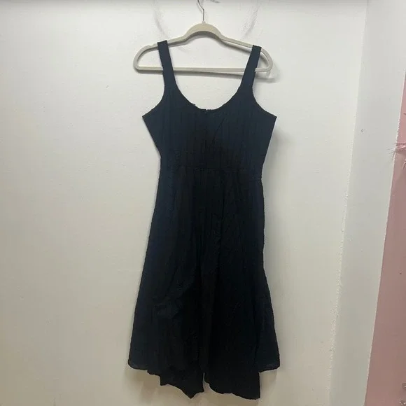 NWT Disturbia Blythe Handkerchief Hem Midaxi Dress Black Cotton whimsigoth 10 - Picture 7 of 10